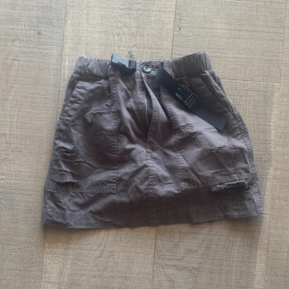 Carmar Distressed Buckle Skirt